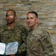Captain James Van Thach & General Robert B. Abrams in Afghanistan